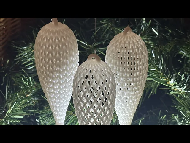 Textile Finial Ornament - Wicker video thumbnail
