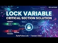 Operating System Lecture Lock Variable Solution Critical Section Problem