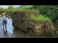 Download Lagu Girl restores abandoned 2003 Mitsubishi Jolie car under small stream