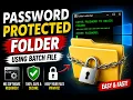 Create a Password-Protected Folder Without Any Software Batch File Trick