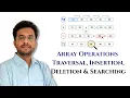 Array Operations Explained Traversal Insertion Deletion Searching DSA for Beginners DSA 6