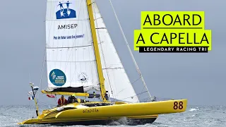 Aboard legendary racing trimaran A Capella