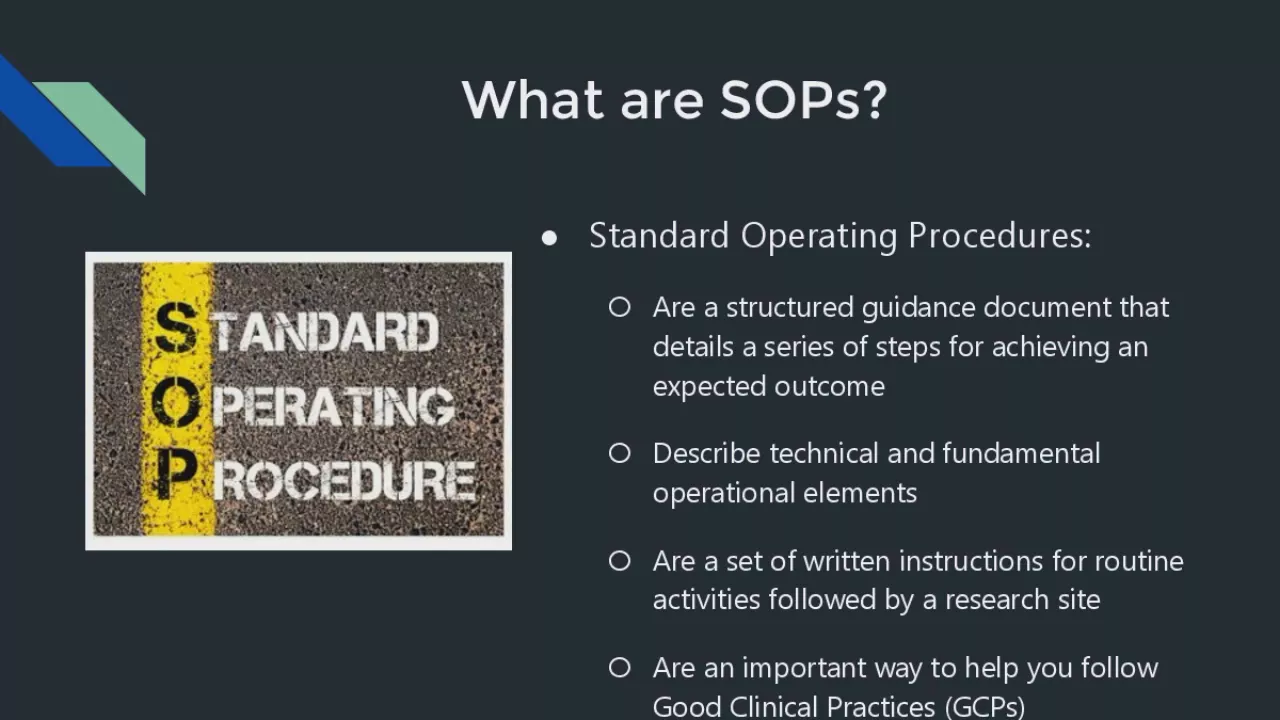 SOP Writing For Clinical Research Sites