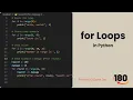 for Loops in Python for Absolute Beginners Lesson 10 Python 2D Game Development