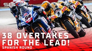 bautista vs razgatlioglus incredible jerez race 2 battle espworldsbk 