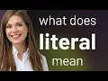 Literal LITERAL definition