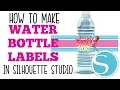 HOW TO MAKE WATER BOTTLE LABELS IN SILHOUETTE STUDIO THE EASY WAY