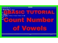 QBASIC Tutorial Counting number of Vowels in a String Using Function