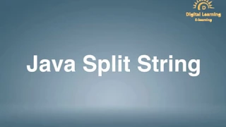 36 Java Split String Online Training Download app from below link