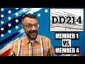 DD214 Difference Between Member 1 and Member 4