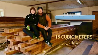 We didn’t expect this! Getting timber for the boat build – Ep. 332 RAN Sailing