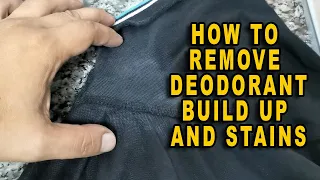 Download HOW TO REMOVE HARD DEODORANT BUILD UP AND STAINS IN CLOTHES | Travel Essential Tips and Tricks MP3
