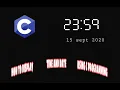 how to display time and date using c programming