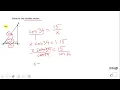 INH Trigonometry Solving for a Variable