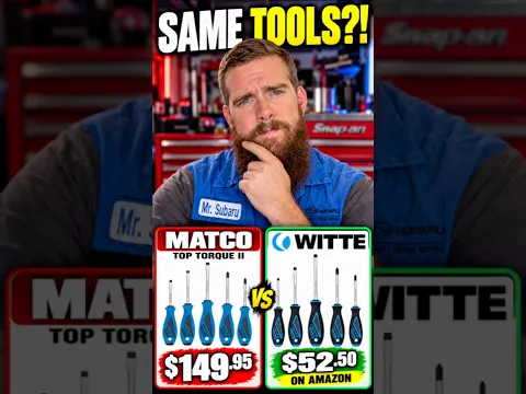 Matco vs WITTE. Same Screwdriver, Two Prices. $150 vs. $50. Your Choice. #Matco #Witte #mrsubaru1387