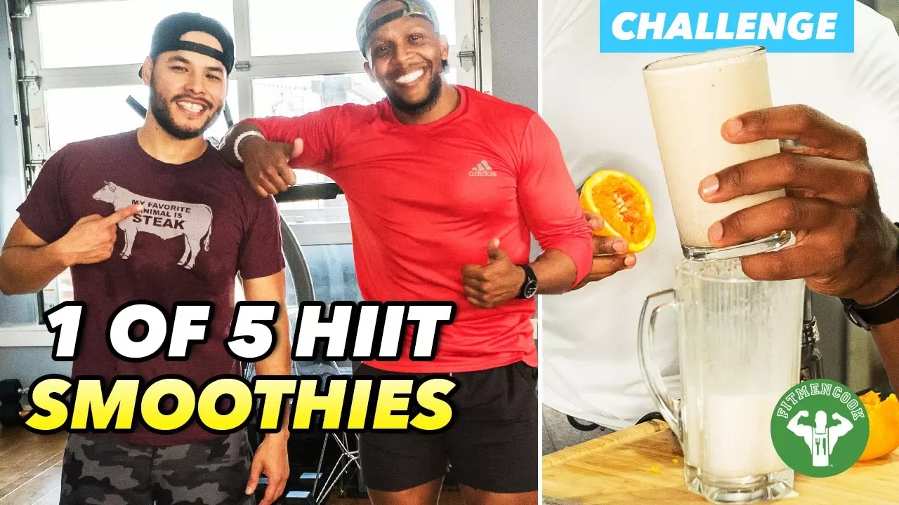 HIIT Smoothie Challenge 1: Justtrain & Orange Vanilla Protein Smoothie