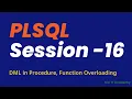 Oracle Tutorial Day - 16 Function Overloading in Oracle PLSQL Interview Questions