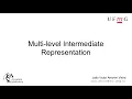 The Multi-Level Intermediate Representation