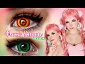 Moco Queen contact lenses REVIEW TRY ON Pop Green Chainsaw Man Power
