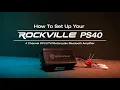 How To Set Up Your Rockville PS40 4 Channel Motorcycle Bluetooth Amplifier IP65 Micro Amp