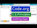 Introduction to Arrays Lesson 13 14 Tutorial with Answers Code org CS Principles