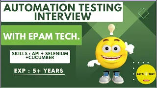 Automation Testing interview with EPAM Skills API Selenium Cucumber Software Testing Zone