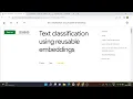 Text classification using reusable embeddings Google Cloud