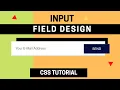 Amazing Email Input Field Design Using Only HTML CSS - Pure CSS Tutorial