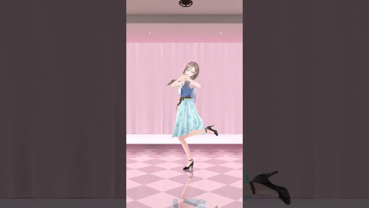 どきどきキュン!で大暴走♡ / いずれ菖蒲か杜若様 #踊ってみた #shorts #vtuber #来栖夏芽 #にじさんじ