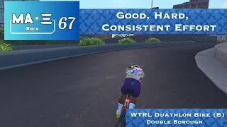 Solo Suffering Zwift Race WTRL Duathlon