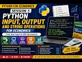 Python Input Output and Strings for Economics GDP Per Capita Calculator