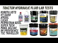 Lab Test Comparisons of Tractor Hydraulic Fluid Round 2 of 3