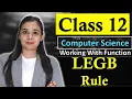Working With Function - LEGB Rule Complete Concept in ONE Class CBSE Class 12