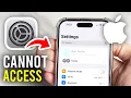 Fix Can t Access Apple ID or iCloud Settings On iPhone Greyed Out - Full Guide