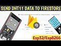 SEND DHT11 Sensor Data To Firebase Firestore With NodeMCU