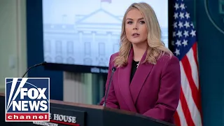 Karoline Leavitt holds press briefing ahead of China trade talks