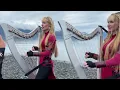 VIKINGS - If I Had A Heart (Fever Ray) Harp Twins + @volfgangtwins