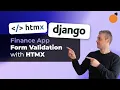 Django HTMX App - Form Validation Tests with HTMX