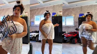 روتين يومي    تنضيف البلاط في عز الحر  إيه اللي حصل   روتين اميره لايف اكسبلور  دندنها