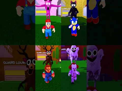 Mario x Sonic Dance Run 99 nights Roblox 😨😃. #roblox #99nights