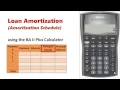 Amortization Schedule using BA II Plus