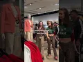 American Beautiful Girl enjoying the shopping mall