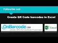 Excel QR Code barcode image generator create make print 2d QR Code images in Microsoft Excel