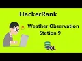Weather Observation Station9 Mastering SQL Challenges on HackerRank CODING CHALLENGE