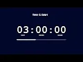 3 Hour Timer Midnight Aesthetic No Music Countdown