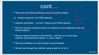 8 - NodeList and HTMLCollection 2019