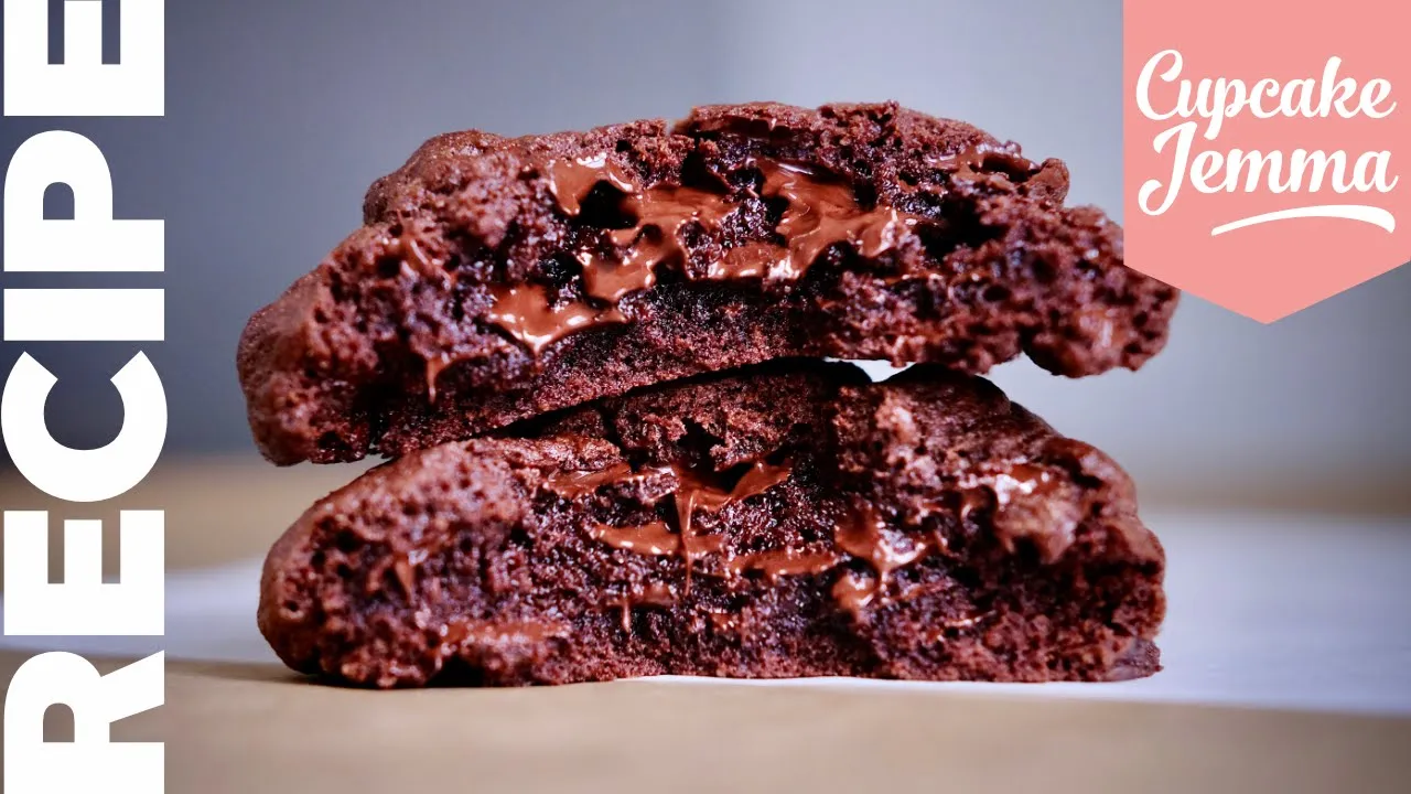 Double Chocolate Chip Cookies. 