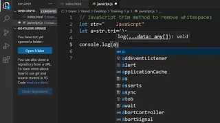 JavaScript Trim Method to Remove Whitespaces Hindi