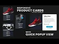 Responsive Product Cards With Quick Popup View - Using HTML CSS Javascript