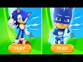 Download Lagu Sonic Dash Vs PJ Masks - Movie Sonic Vs All Boss Zazz Egman-All characters unlocked 